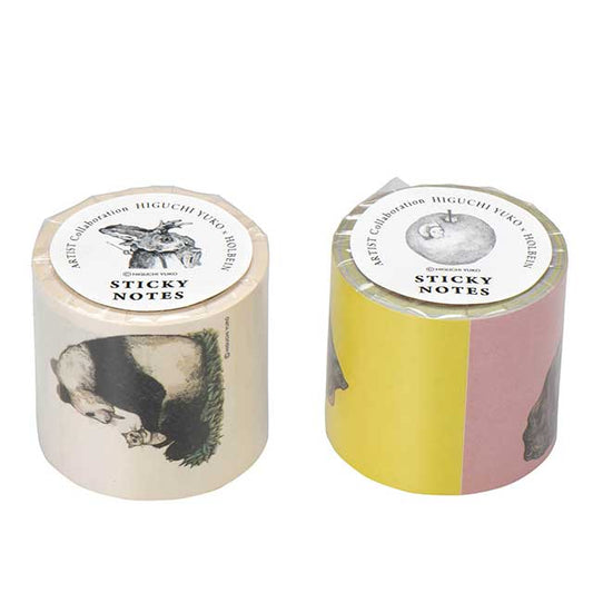 Higuchi Yuko x Holbein 2018 sticky note roll all 2 types x 2 each 4 piece set