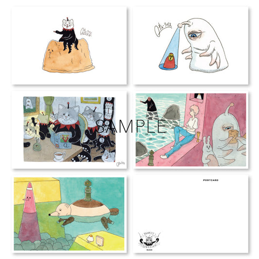 Qrais postcard 14 types set