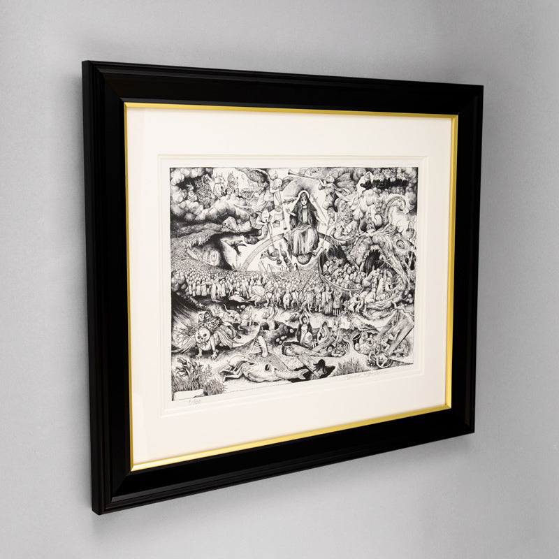 【額装】複製画 BABEL 世界