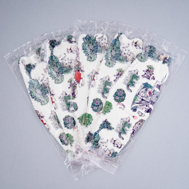 Non-woven fabric mask "Honya no Arumachi"