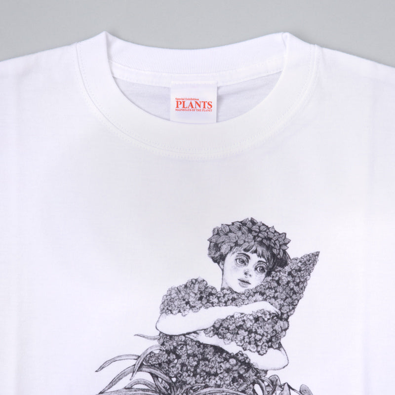 植物展 Tシャツ 女の子白