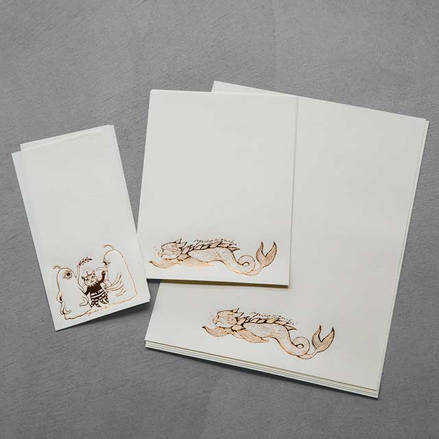 Letter paper set with a file case