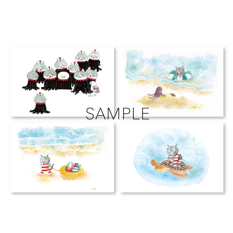 Aki Kondo postcard 8 types set