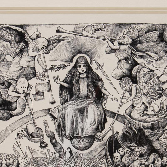 【額装】複製画 BABEL 世界