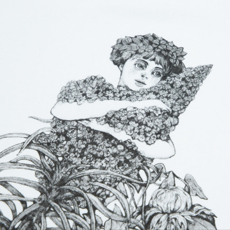 植物展 Tシャツ 女の子白