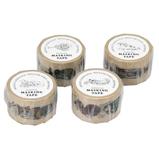 Higuchi Yuko x Holbein 2018 Masking Tape 30mm All 4 types set