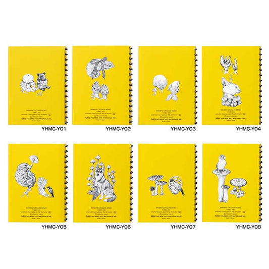 ヒグチユウコxホルベイン2018 ミニミニクロッキーメモ イエロー全8種セット