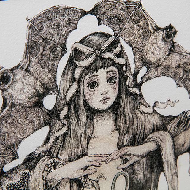 【額装】複製画 蝙蝠