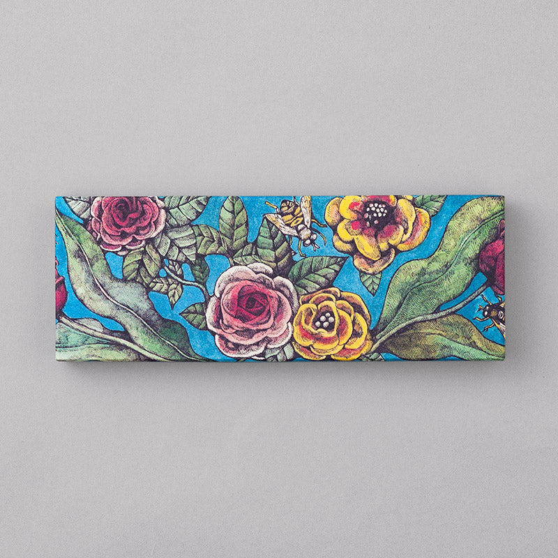 扇子 お花と蜂