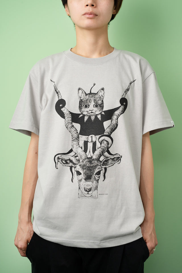 Tシャツ GUSTAVEくん1号 ホワイト/イエロー/グレー