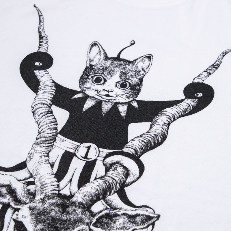 Tシャツ GUSTAVEくん1号 ホワイト/イエロー/グレー