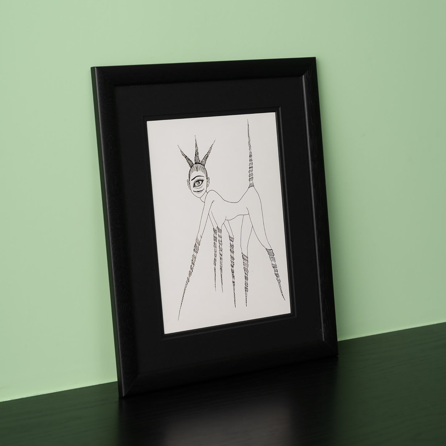 Junji Ito Original Painting Youjo Series "Meijou shigatai Youjo 3"