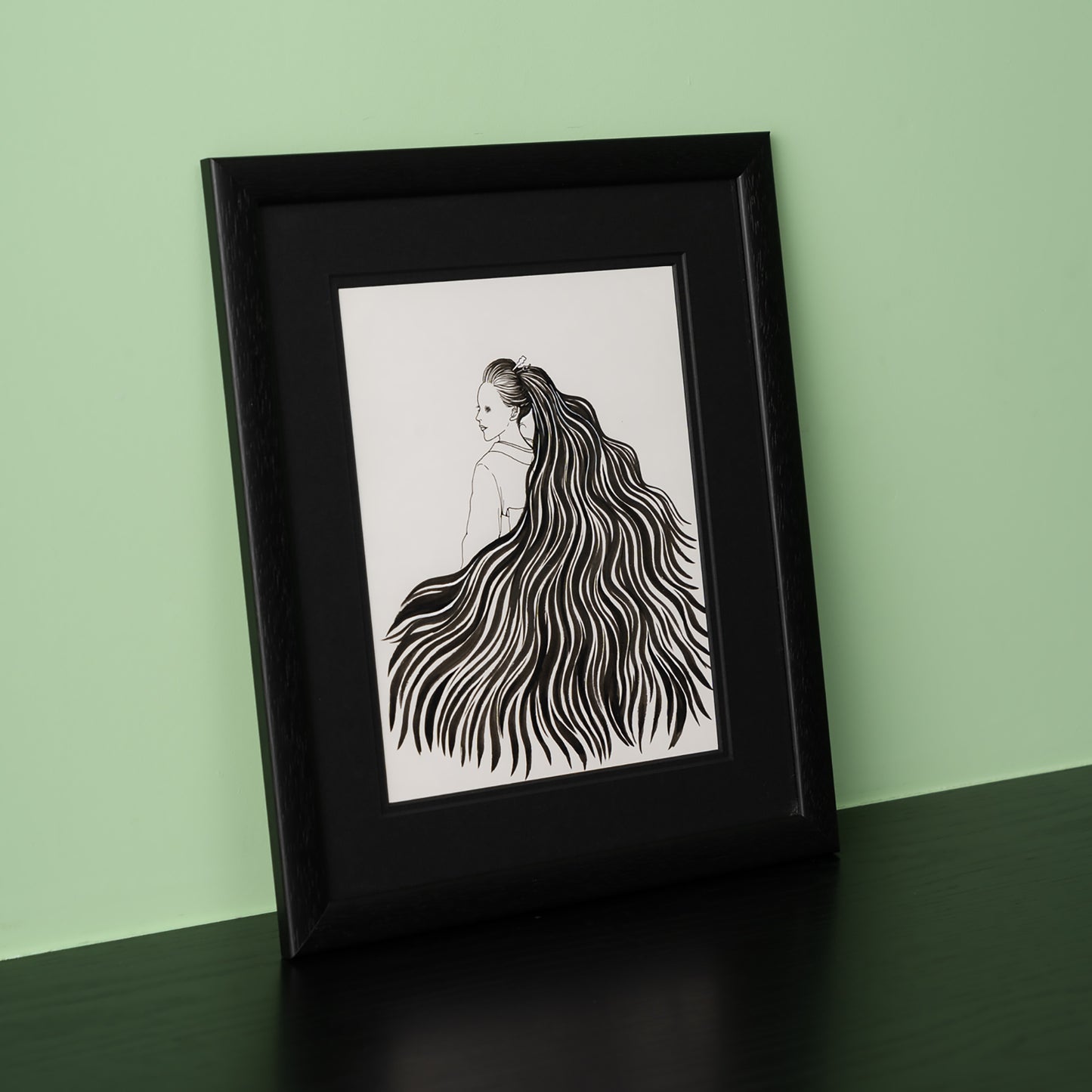 Junji Ito Original Painting Youjo Series "Mikaeri Youjo"