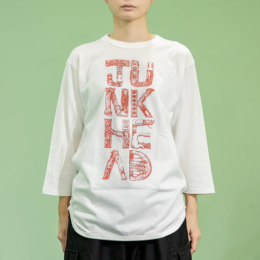 Baseball T JUNK HEAD LOGO RED