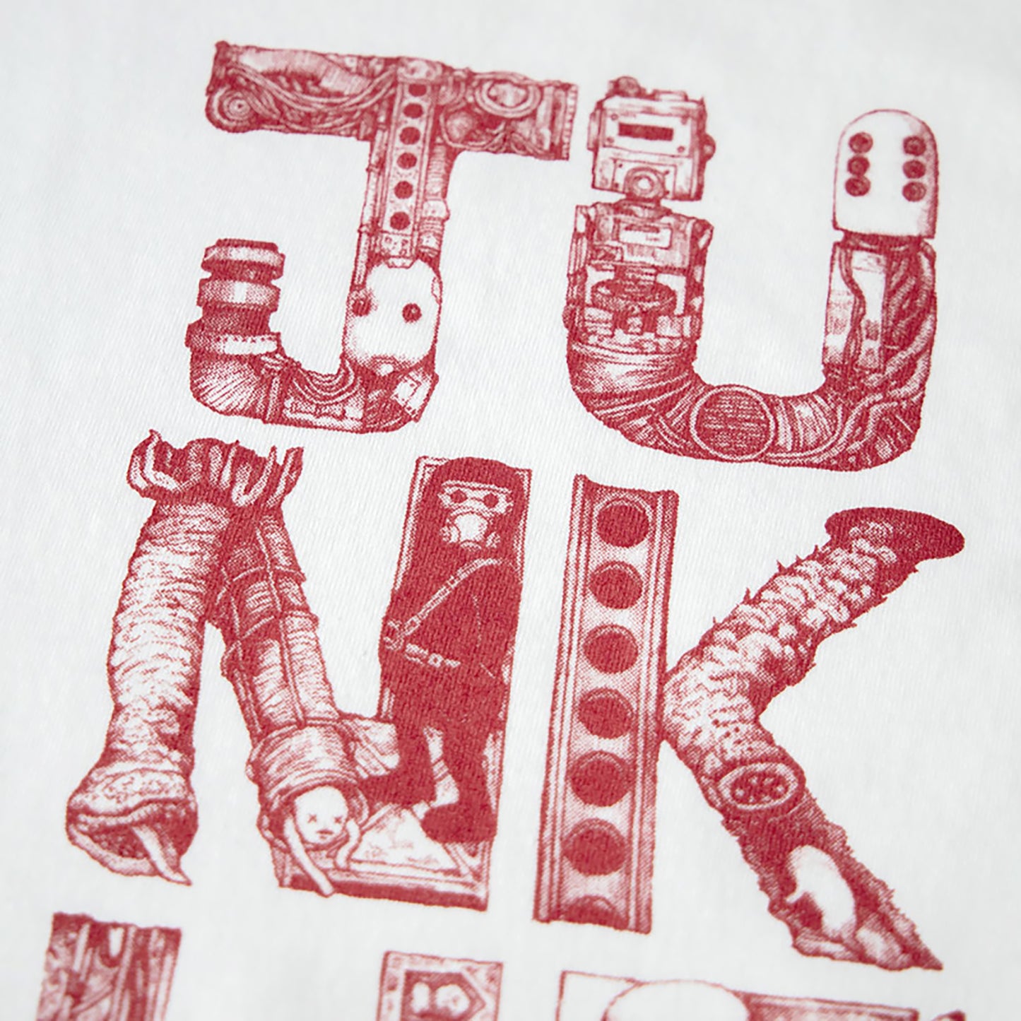 Baseball T JUNK HEAD LOGO RED