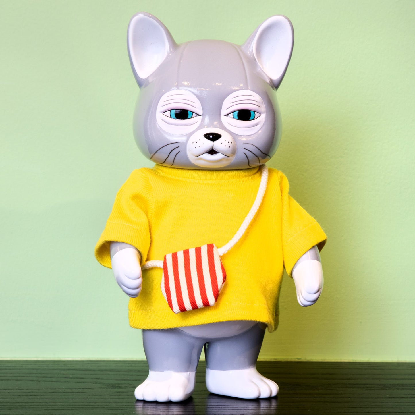 ニャンコのTシャツと愛用ポシェット