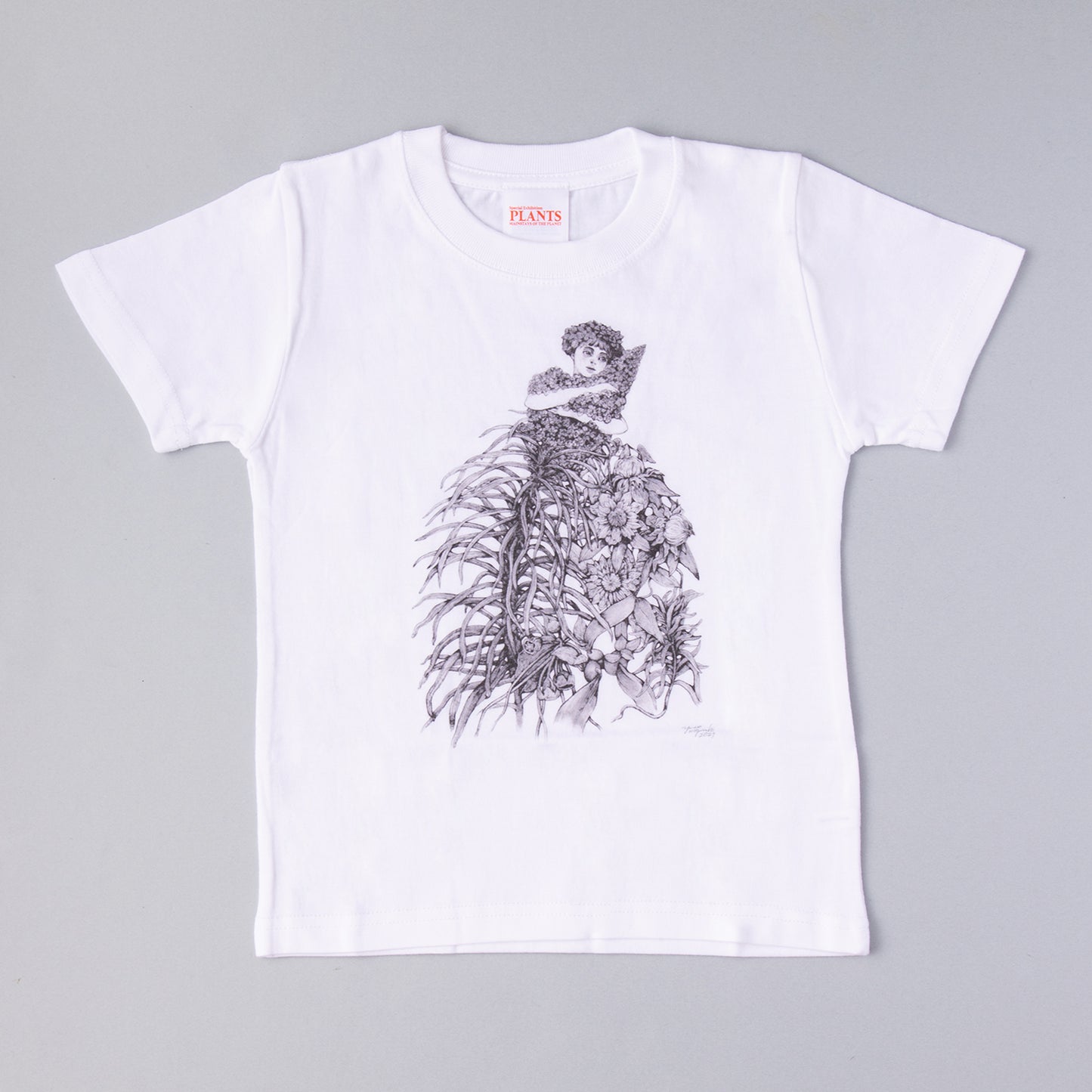植物展 キッズTシャツ 女の子