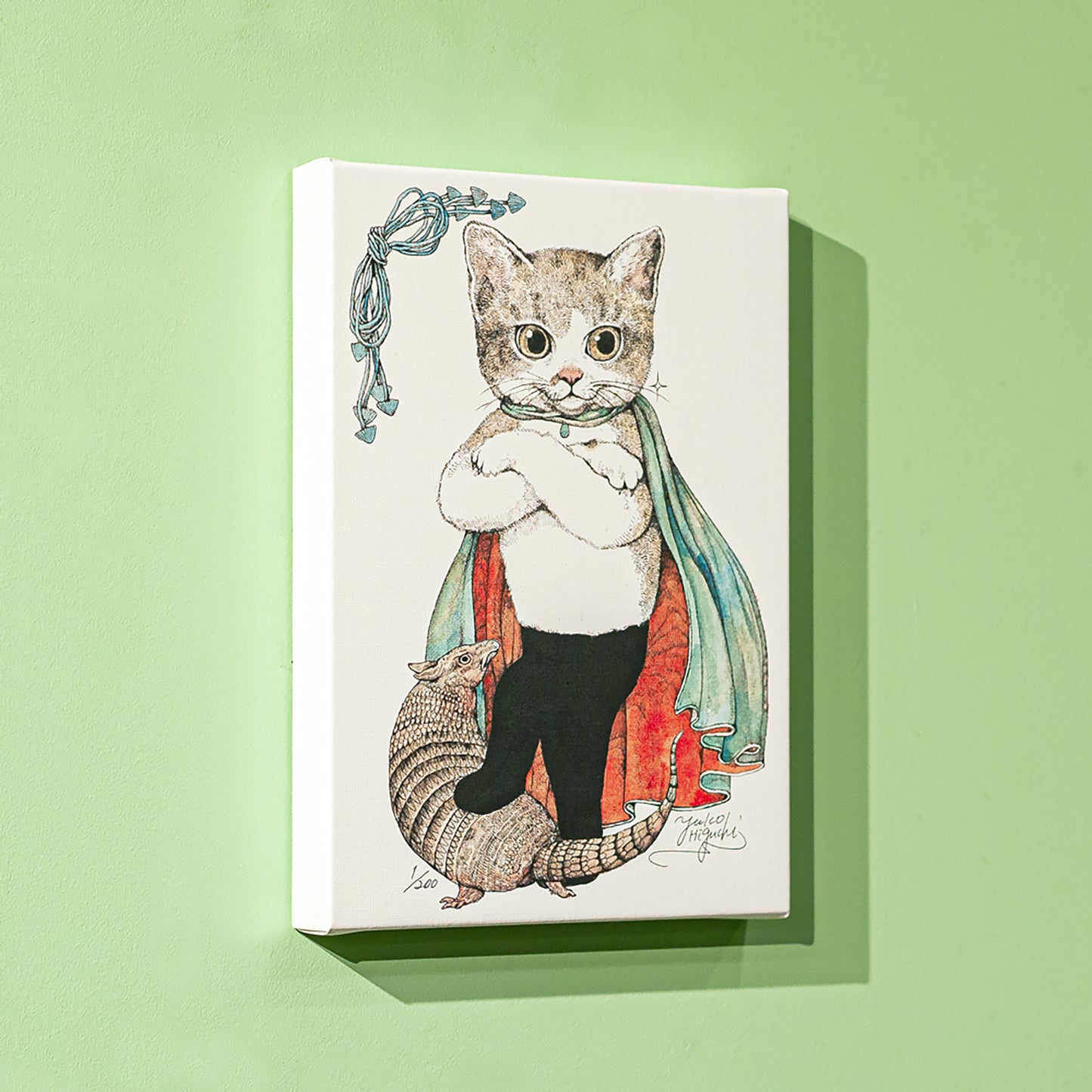 Reproduced painting Ijiwaru Neko
