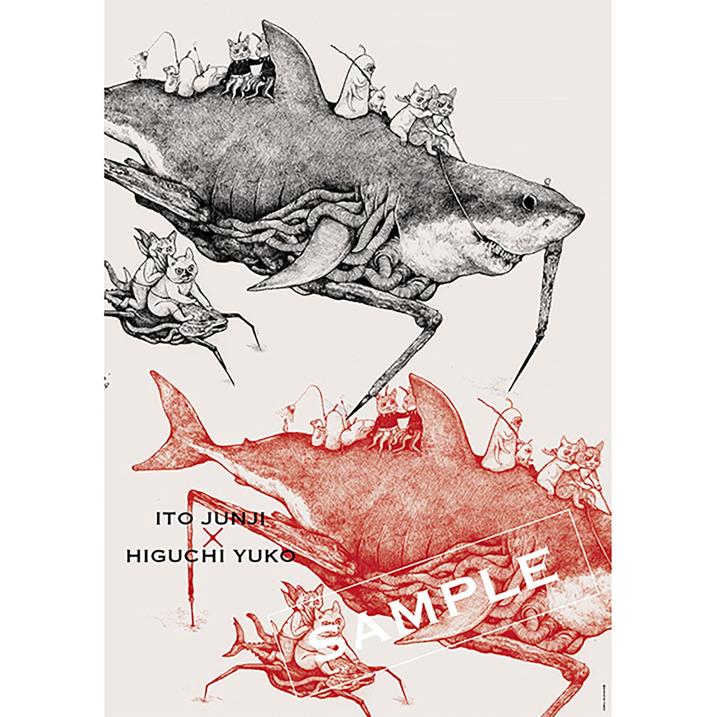 Poster Junji Ito & Homage Exhibition 3 pieces set