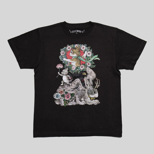 Tシャツ　ツノうさぎと２人のヒーロー