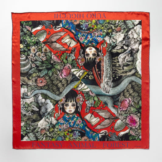 台湾展 シルクスカーフ