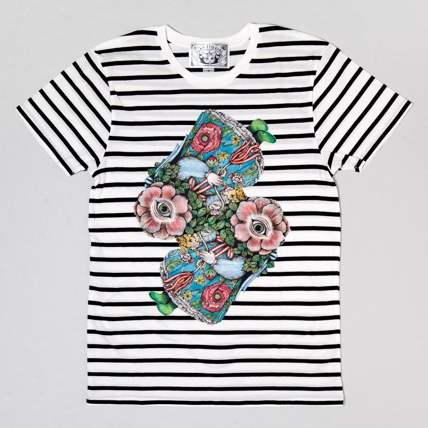 Tシャツ　しましま眼花ちゃんたち