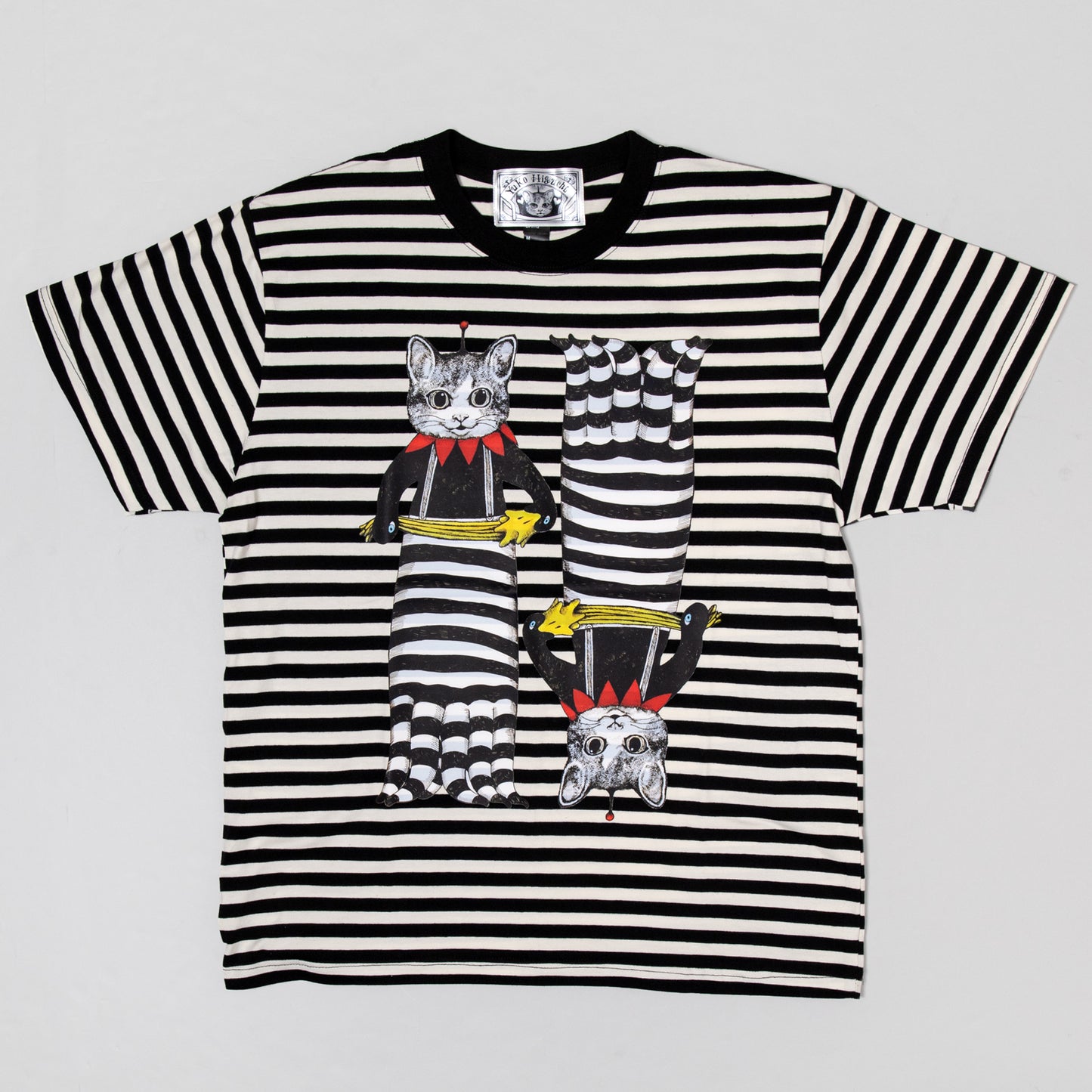 Tシャツ　しましまダブルロングギュス