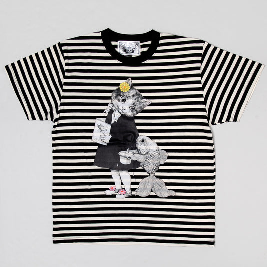 Tシャツ　しましまどじょう飼っていい？