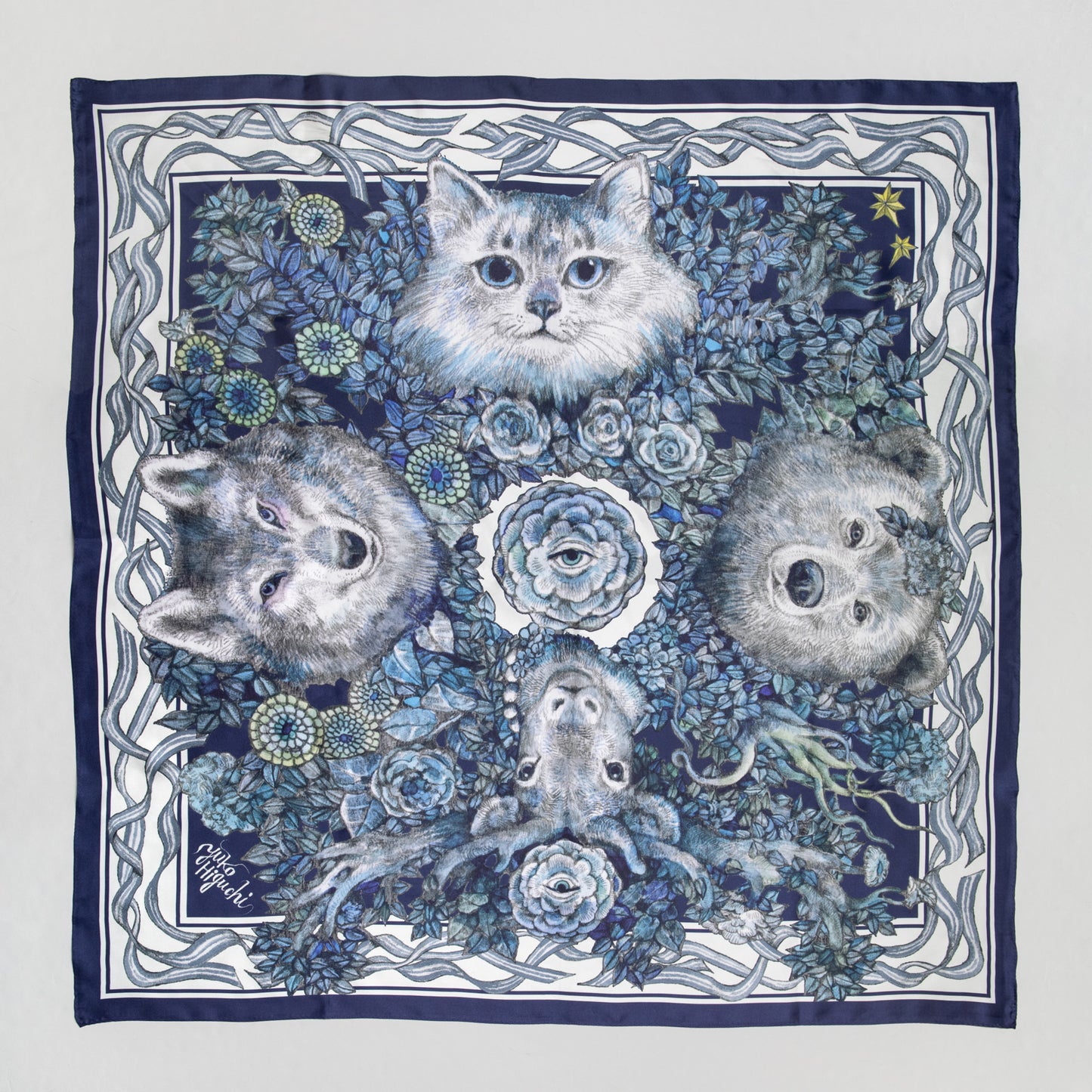 スカーフ　けものたち