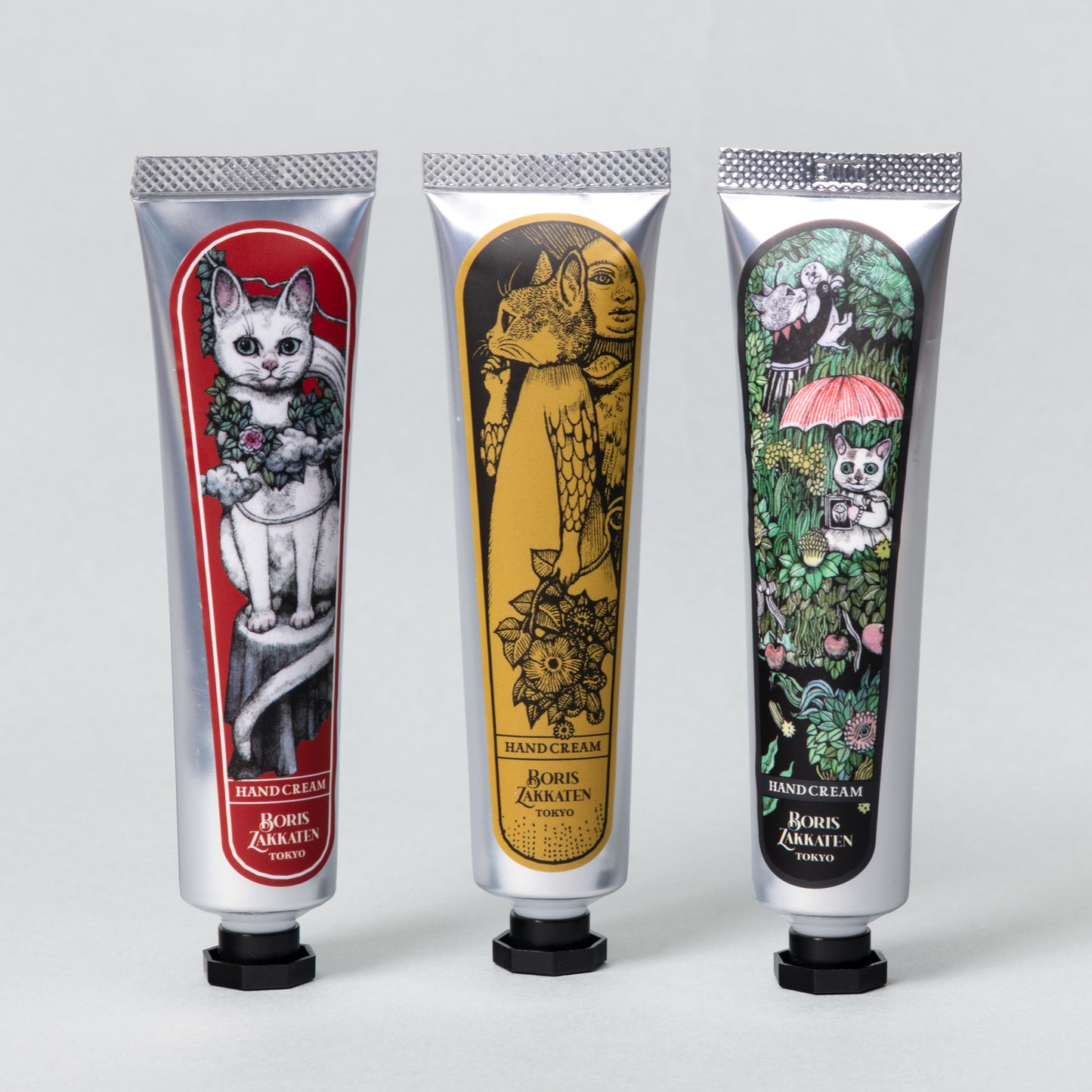 ハンドクリーム＆ポーチセット　いぬとねこ