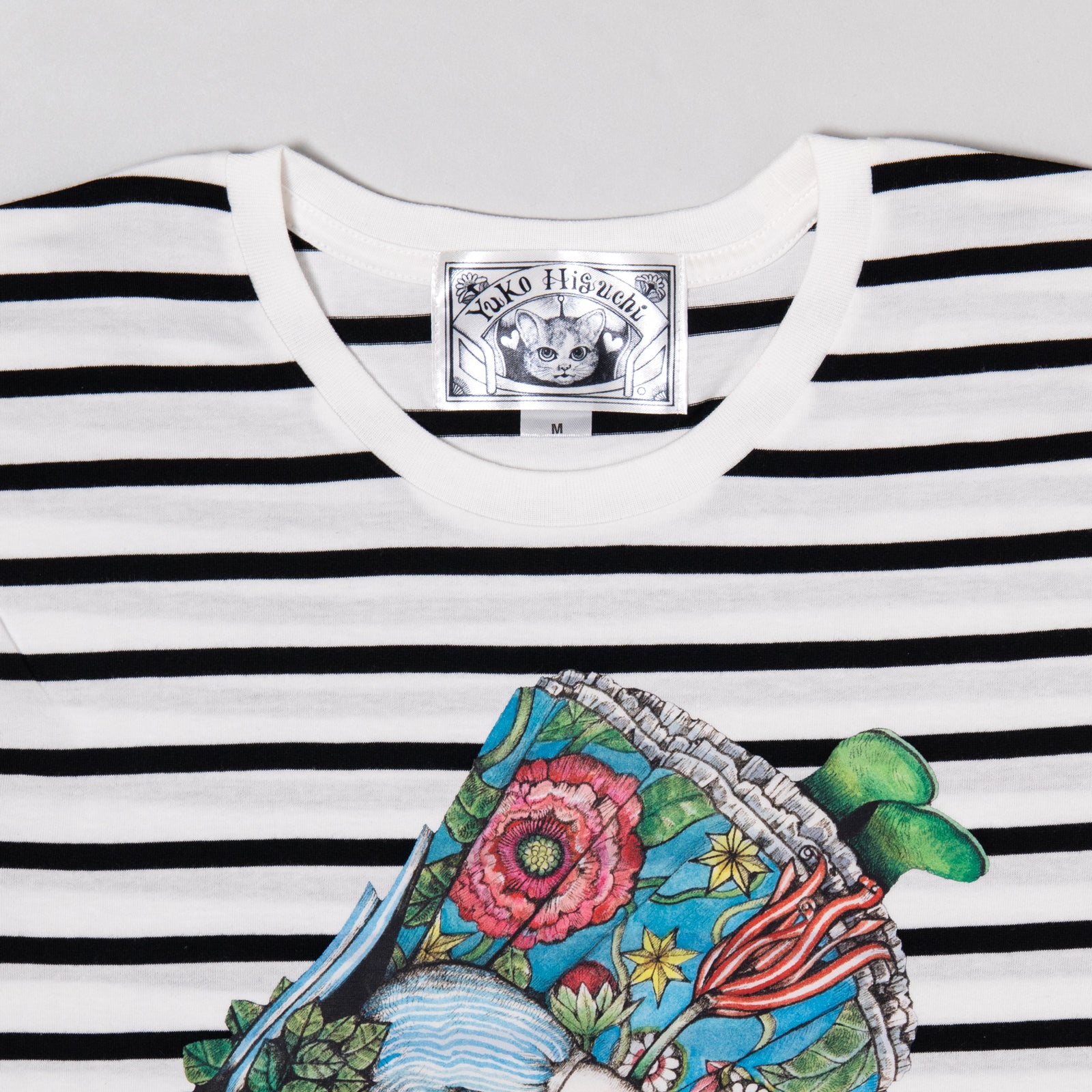 新品未開封　ヒグチユウコ　Tシャツ　しましま　眼花ちゃんたち　XL 新品未開封 ヒグチユウコ Tシャツ しましま 眼花ちゃんたち L size
