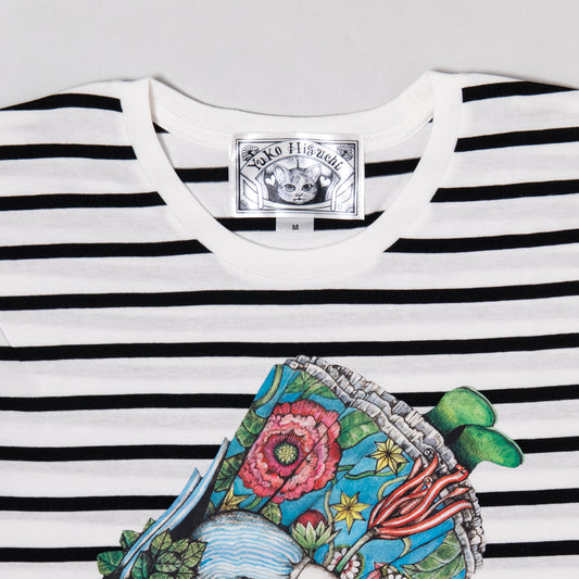 Tシャツ　しましま眼花ちゃんたち