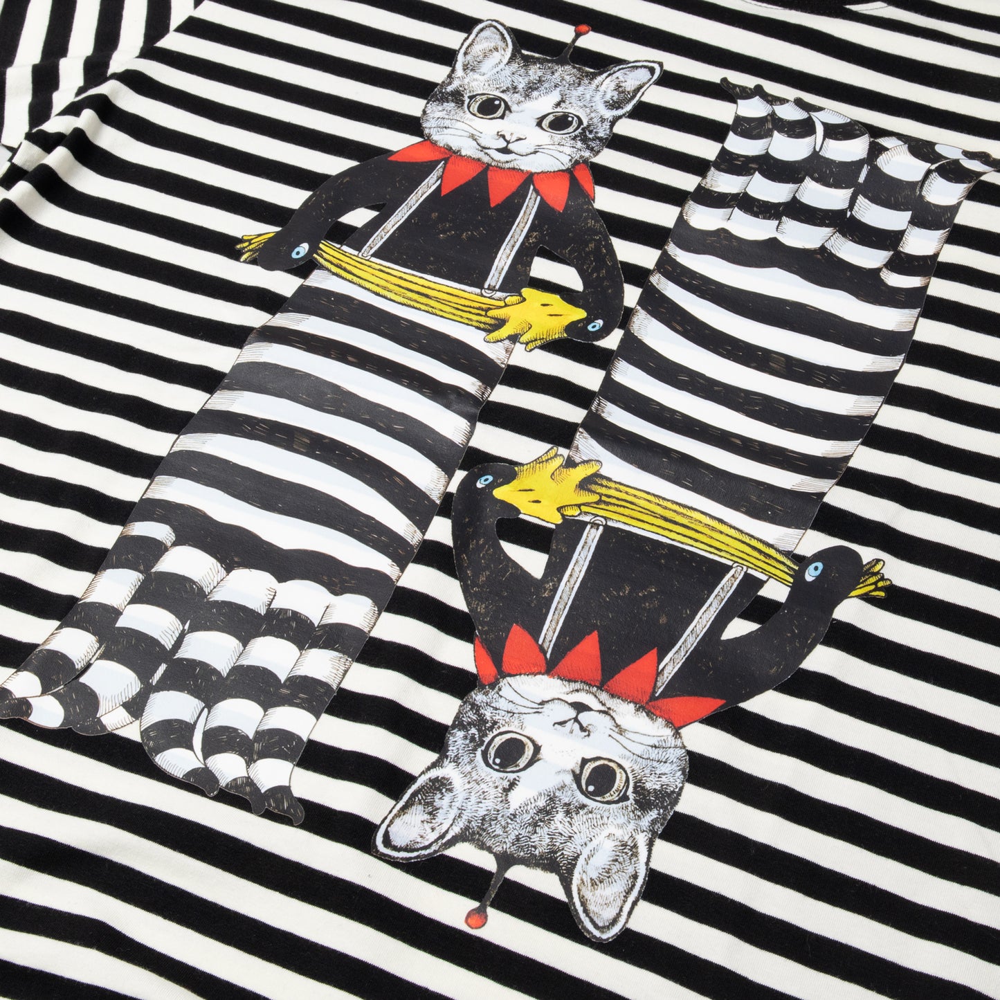 Tシャツ　しましまダブルロングギュス