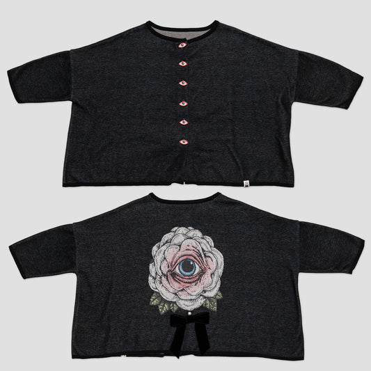 眼花ちゃんカーディガン（BK)