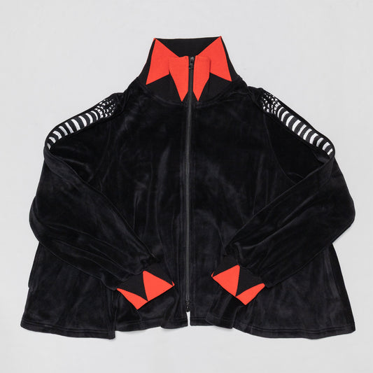 ベロアジャージ ロングギュス フレアTOPS