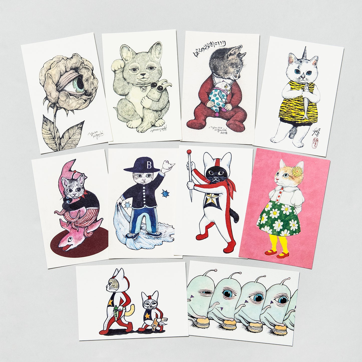 Set of 10 postcards (B)
