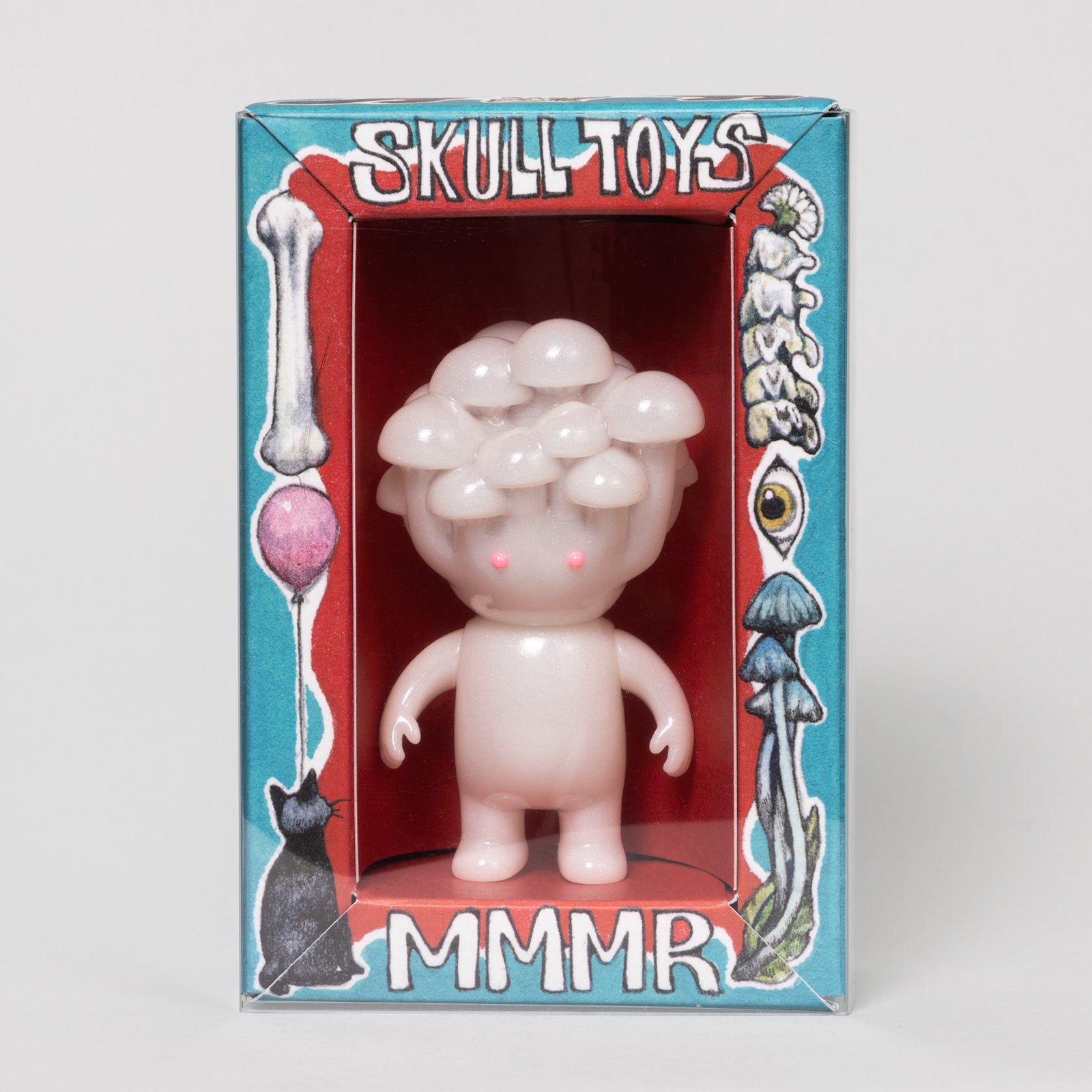 ボリス雑貨店　ヒグチユウコ　ベニテング　　SKULL TOYS ソフビ MMMR×BORIS ZAKKATEN ベニテング ホワイトスタンダードカラー（色