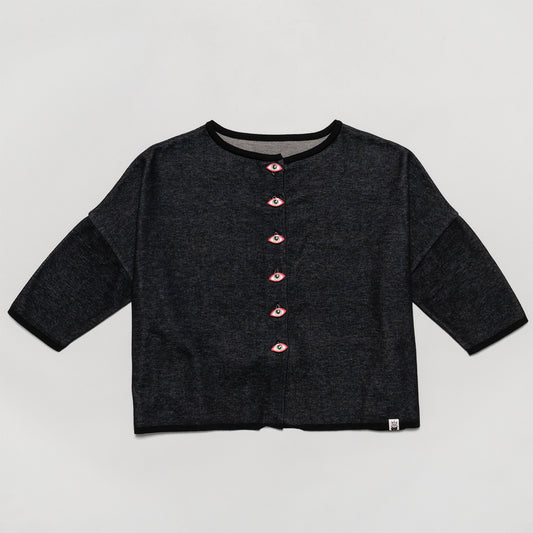 眼花ちゃんカーディガン（BK)