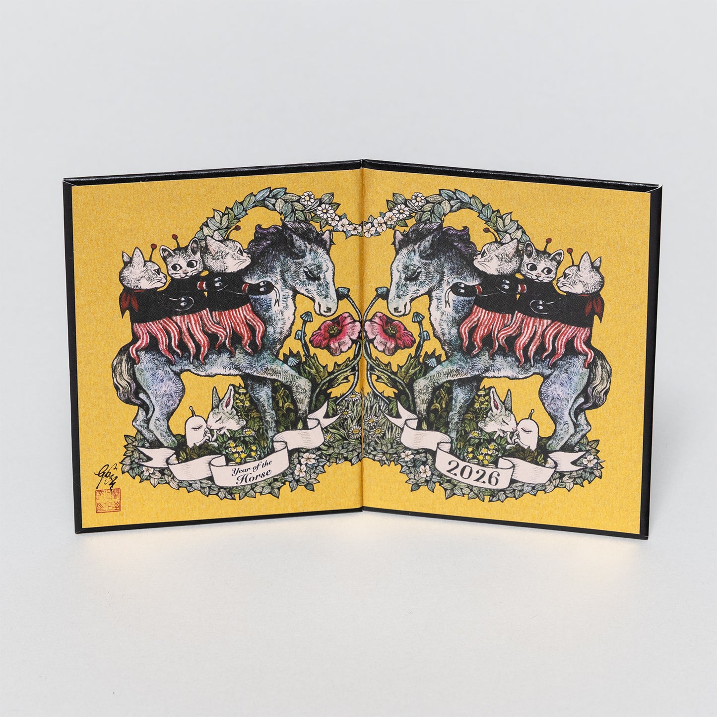 ミニ屏風　午年