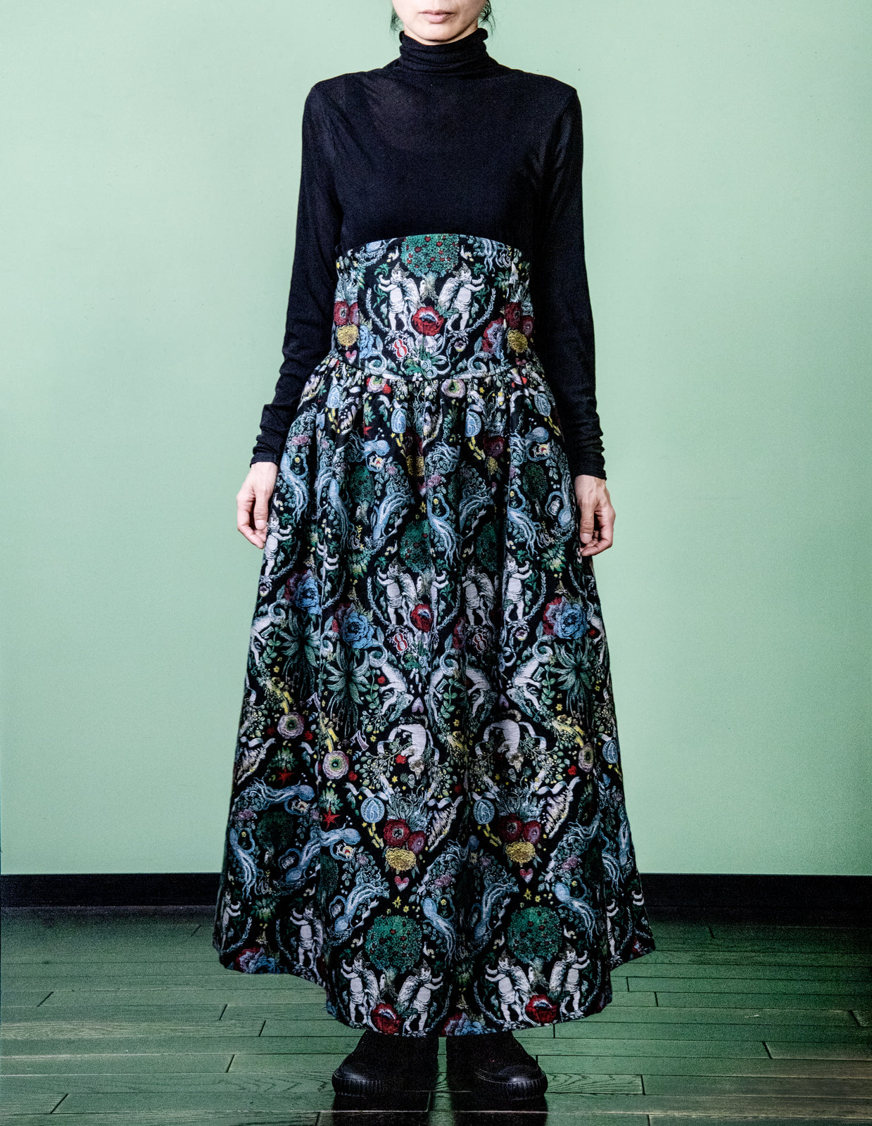 Jacquard 2way skirt BORIS TILE