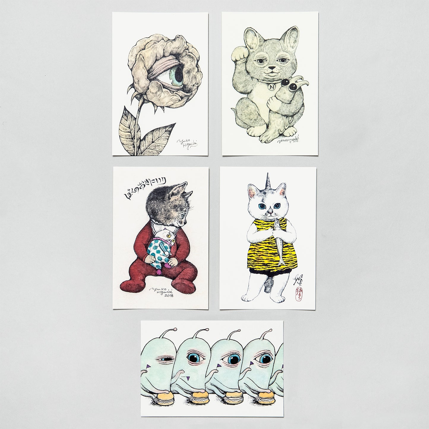 Set of 10 postcards (B)