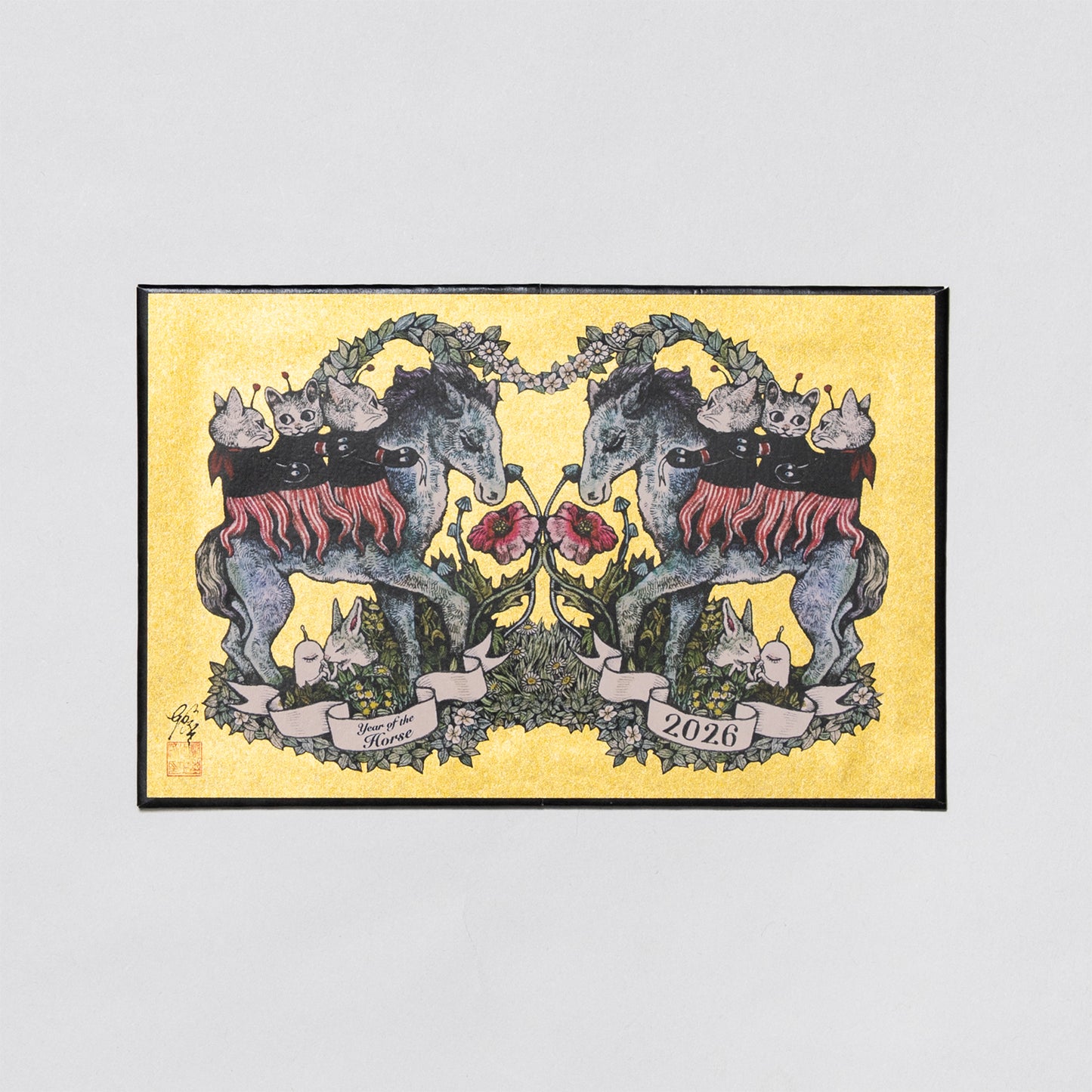 ミニ屏風　午年