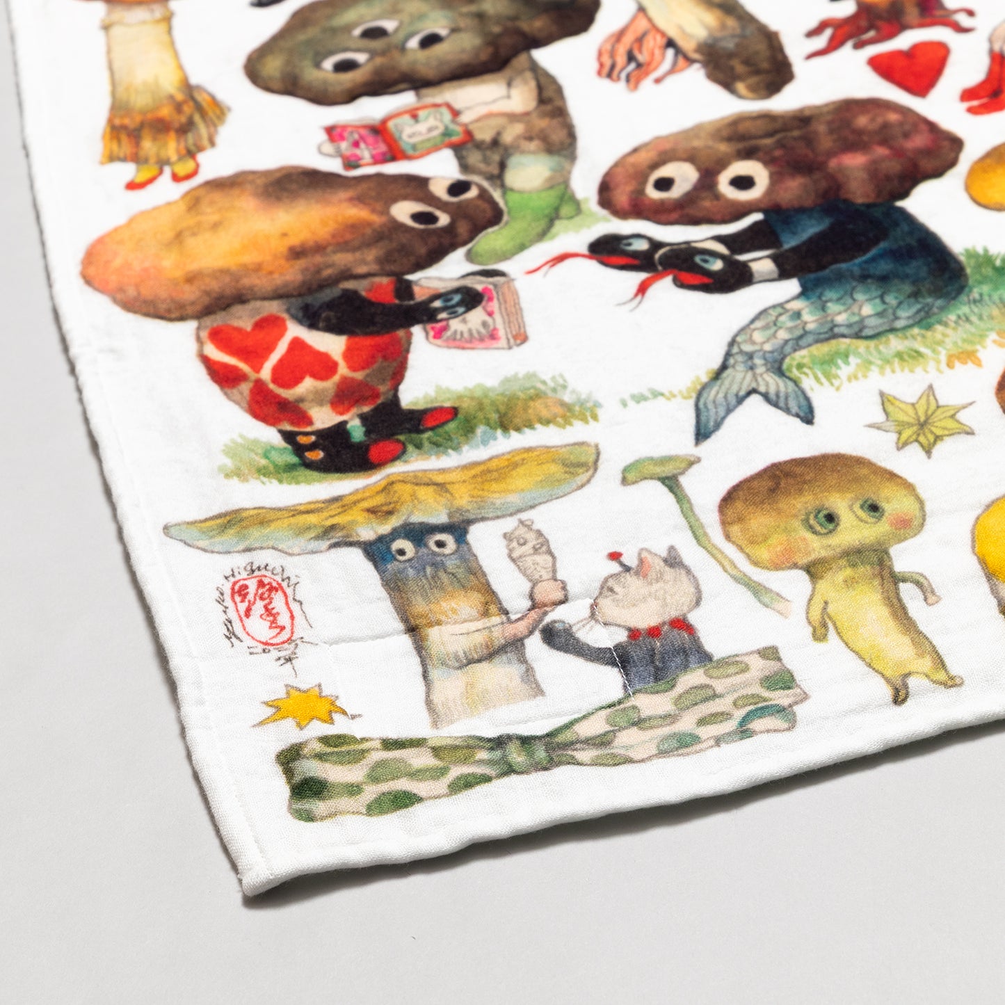ブランケット【クォーターサイズ】きのこ