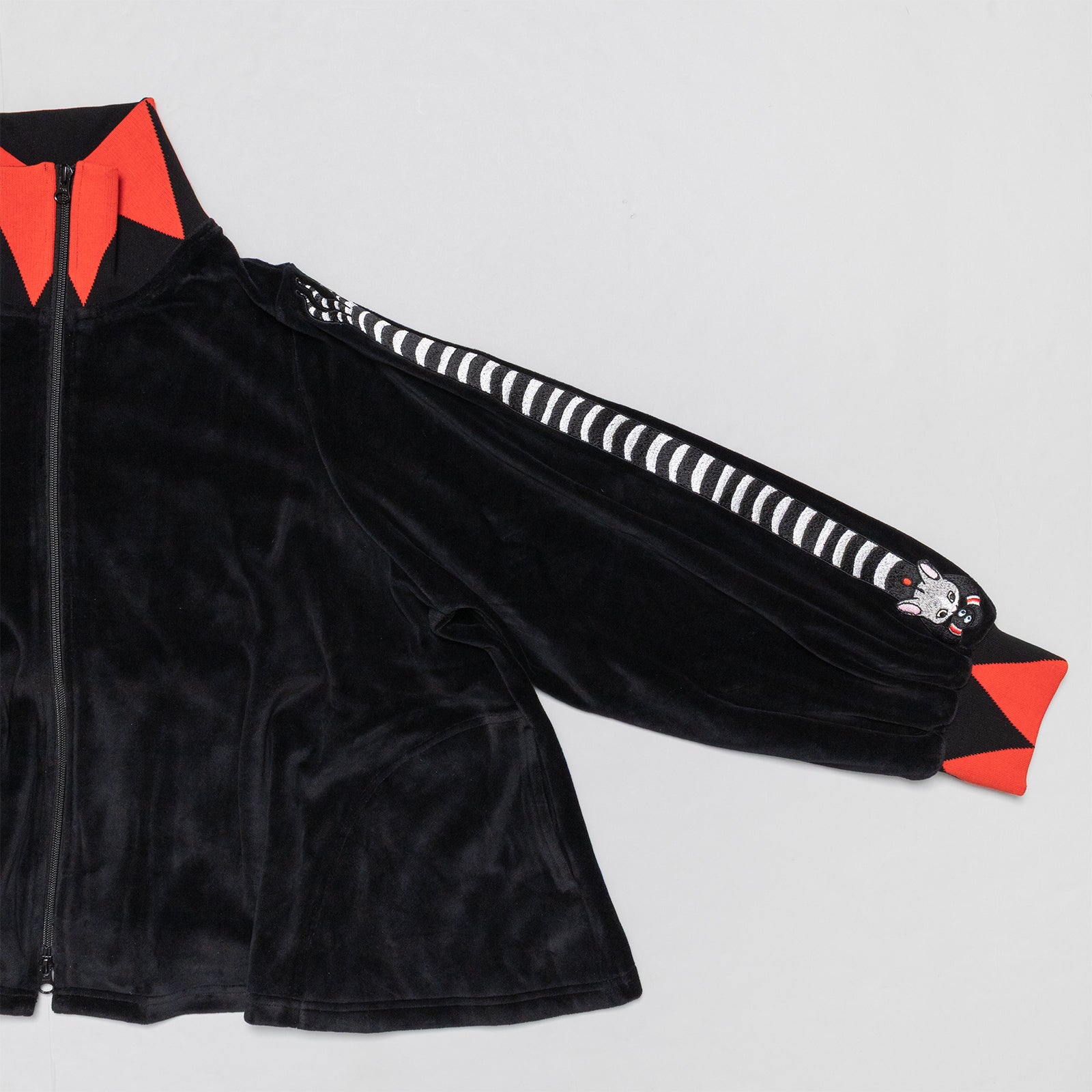 ベロアジャージ ロングギュス フレアTOPS – ボリス雑貨店