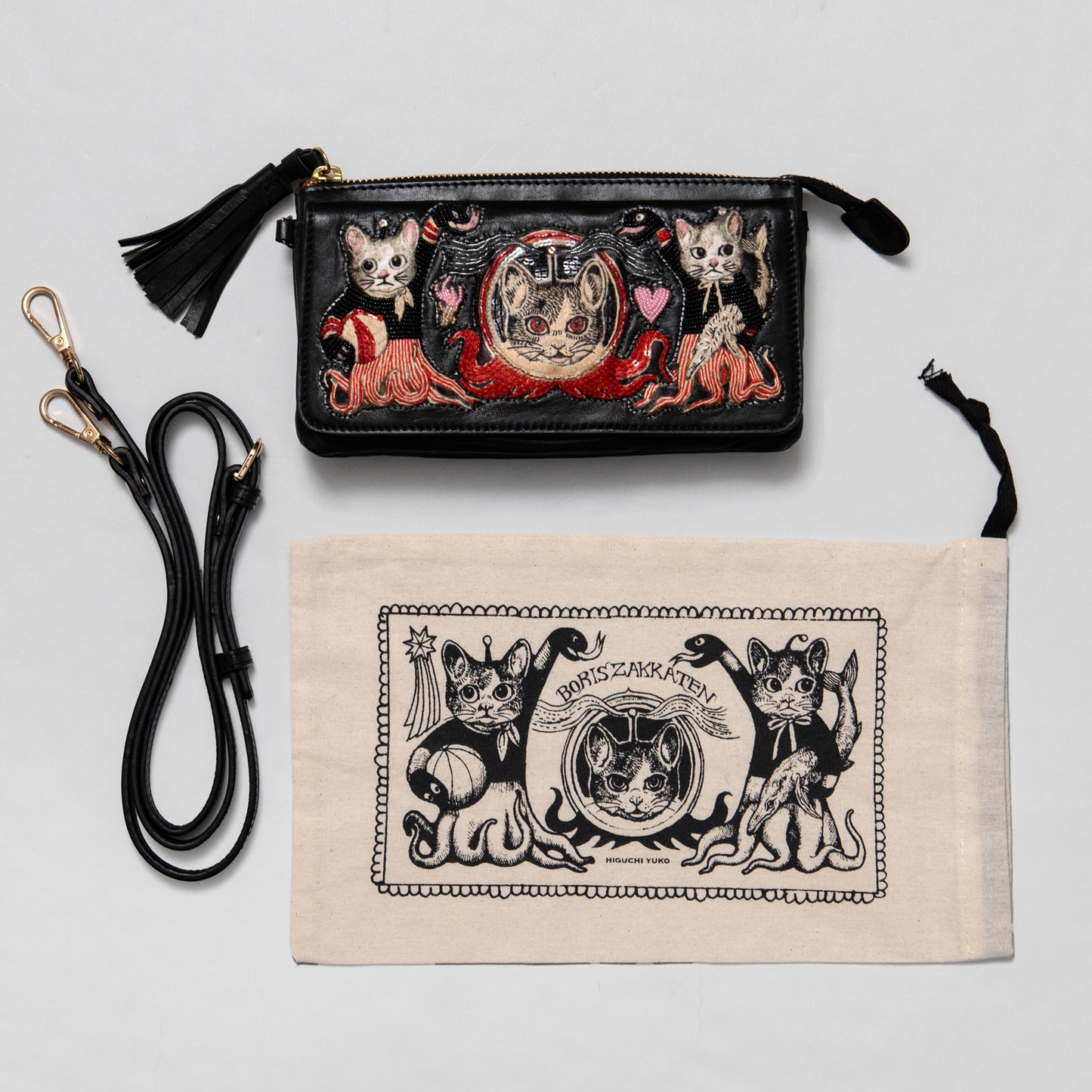 お財布バッグ　GUSTAVE（BK)