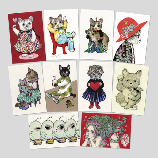 Set of 10 postcards (B)