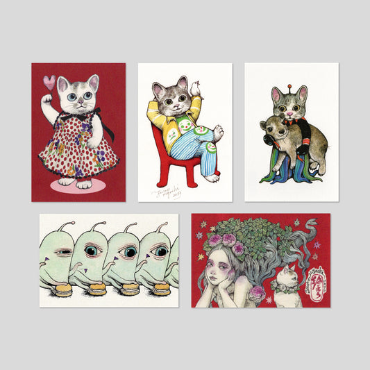 Set of 10 postcards (B)