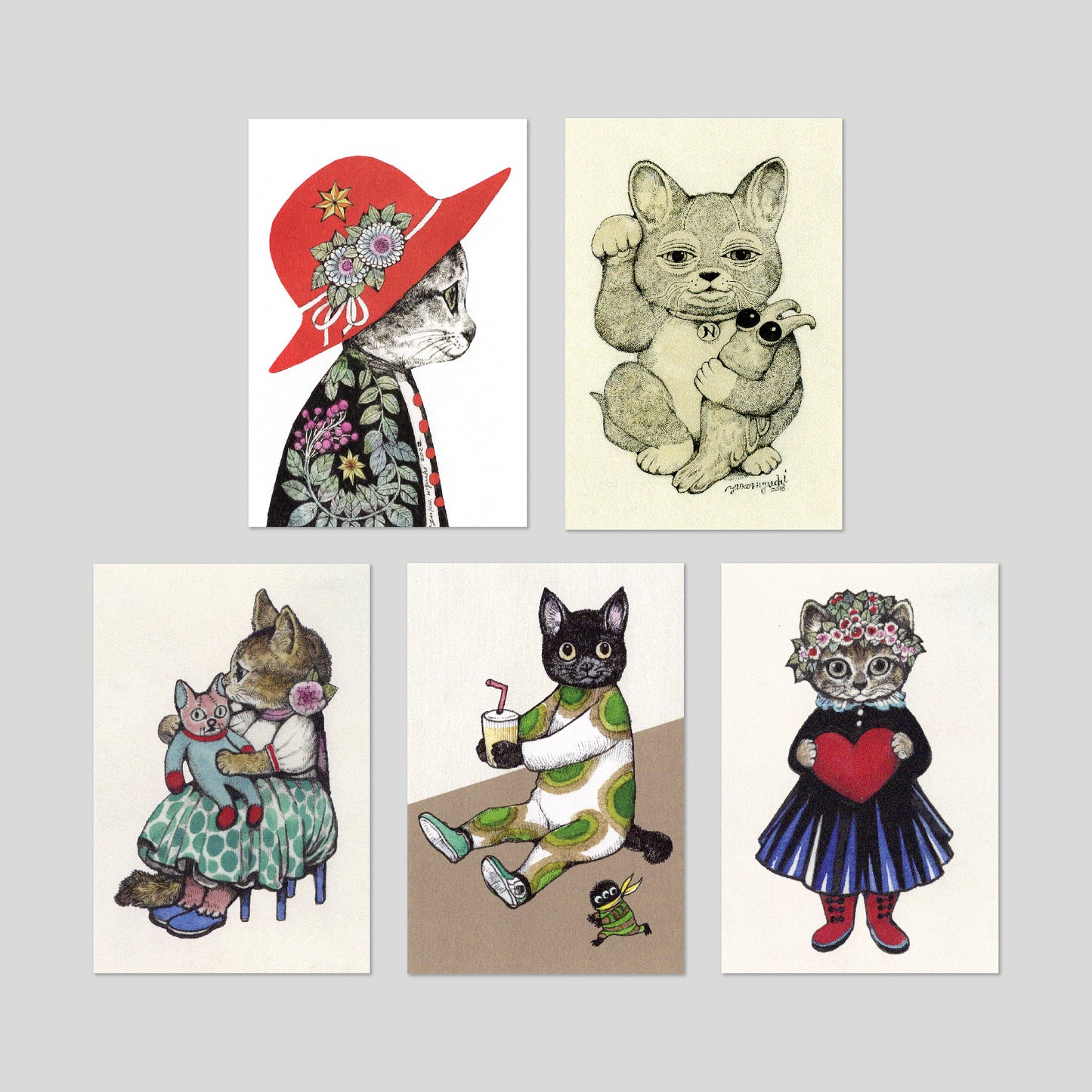 Set of 10 postcards (B)