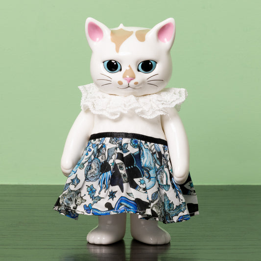 こはるのお洋服　Dress　白ｘBLUE