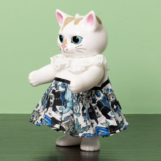 こはるのお洋服　Dress　白ｘBLUE